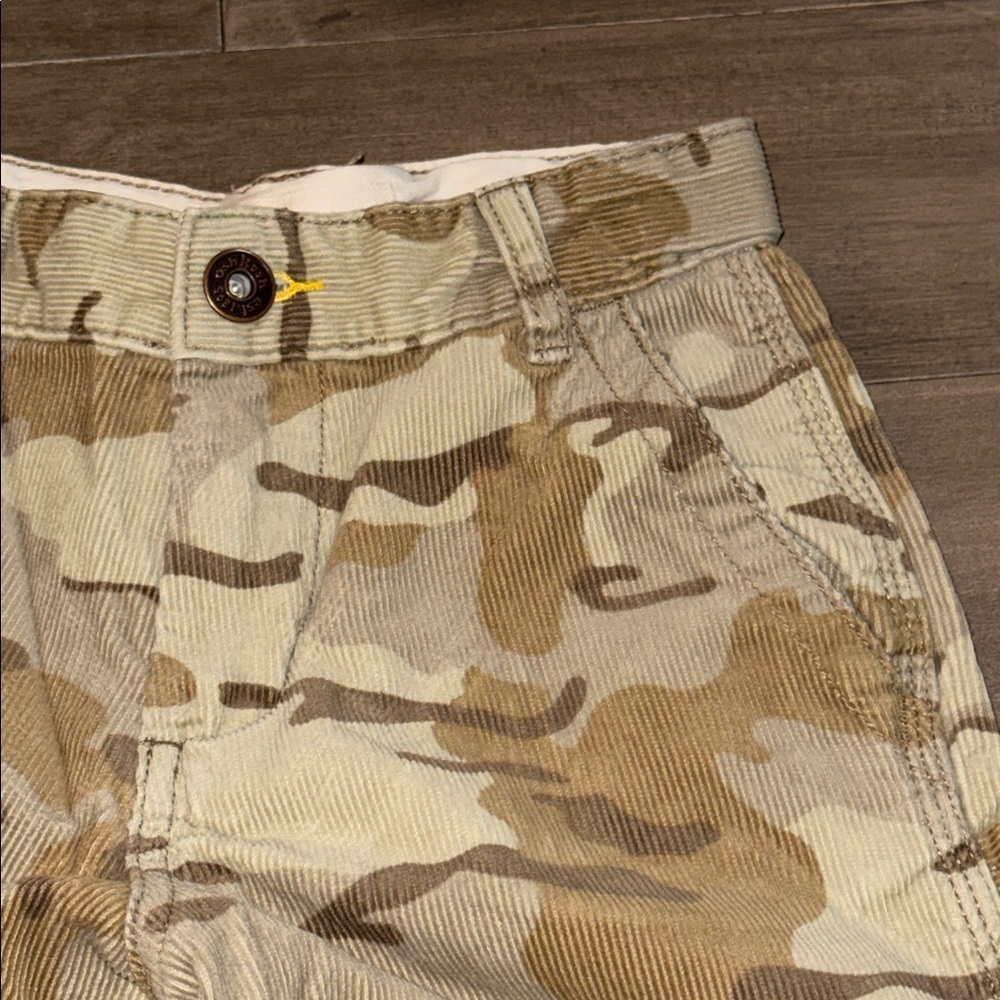 Oshkosh Camo Print Corduroy Pants Youth SZ 7 - Picture 2 of 7